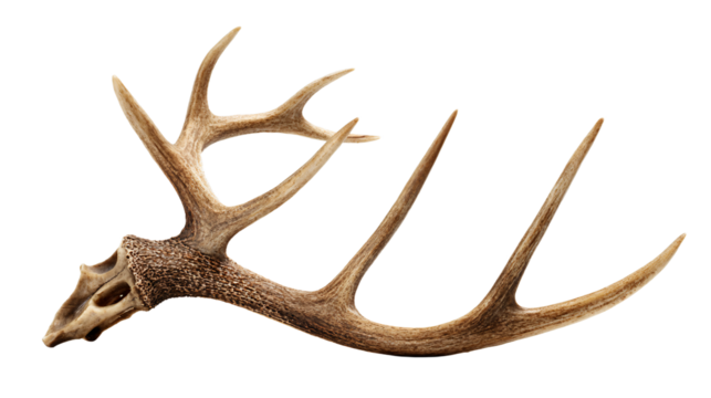 a deer's antlers are shown on a white background