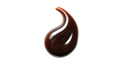 Obraz premium a chocolate swirl shaped object on a white surface