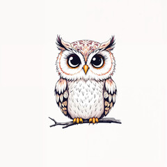 Obraz premium owl vector illustration isolated