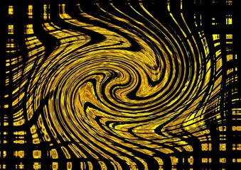 Abstraktes dynamisches futuristisches digitales Kunstwerk ohne Mithilfe von 