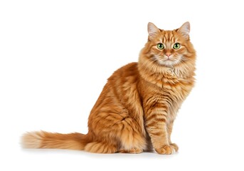 Majestic Ginger Cat: A Stunning Portrait of a Longhair Maine Coon