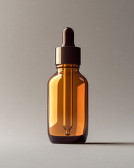 Amber Glass Dropper Bottle for Skincare and Essential Oil Packaging