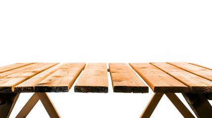 Old wooden table, cut out