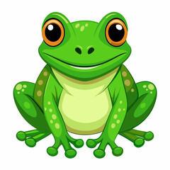 green frog cartoon