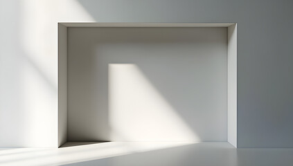 Empty White Shelf