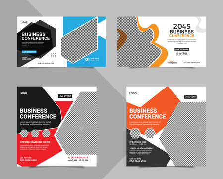 corporate business conference template design.