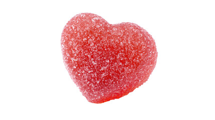 a heart shaped candy covered in sugar