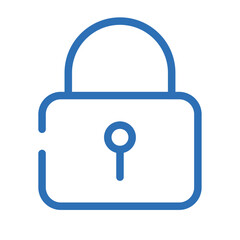 Secure Icon – Vector Line Symbol for Data Protection and Privacy