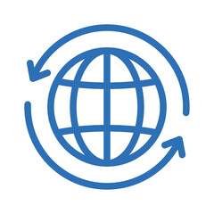 Translation Icon – Vector Line Symbol for Multilingual AI Communication