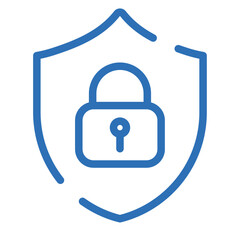 AI Privacy Icon – Vector Line Symbol for Data Protection and Secure AI Use