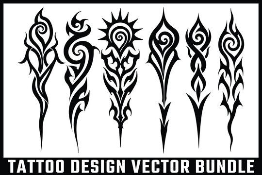  Tattoo Design Vector Bundle 