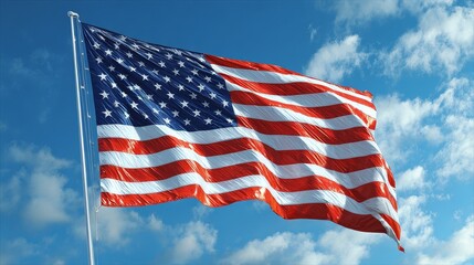 Obraz premium Patriotic flag day celebration united states american flag outdoor daytime memorial day spirit flagday americanflag usflag