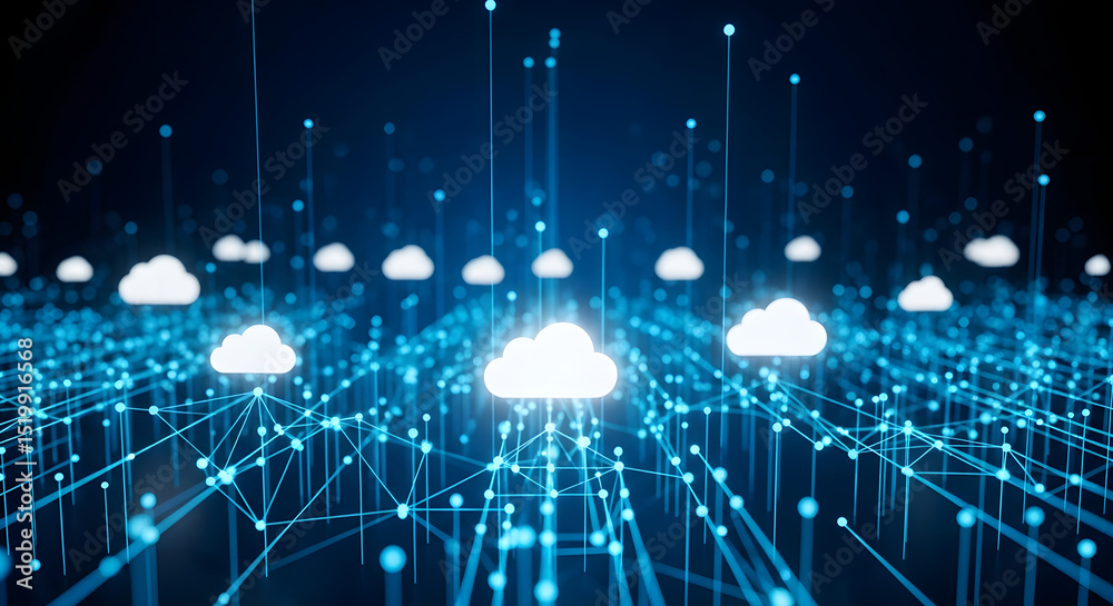 Poster cloud computing network global data connectivity and infrastructure