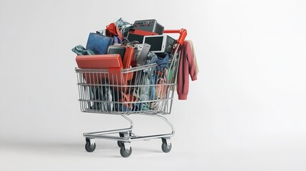 Fototapeta premium Overwhelmed by Choices: Consumerism and Excess