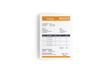 flyer design template, business & service