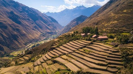 Andean Terraces: A Breathtaking View of Sacred Valley Agriculture