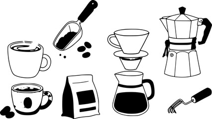 Coffee lover.Vector illustration of Tasty Hot Drink
