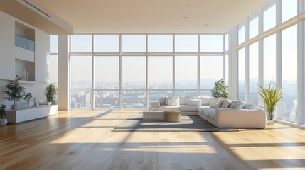 Modern Penthouse Apartment with Stunning City View