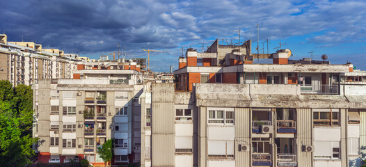 Old buildings in Belgrade, Serbia
