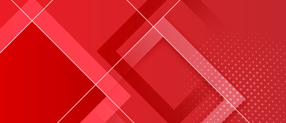 red modern stylish abstract geometric elegant banner pattern background