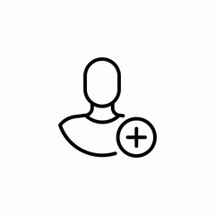 add user icon sign vector