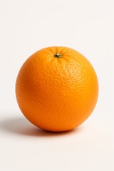 Single orange isolated on white background