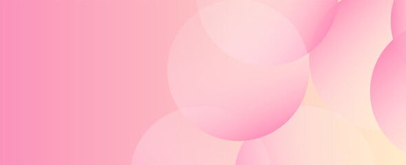 Minimalist banner background, pastel colorful, pink and yellow gradations. Modern trendy design in Vector illustration