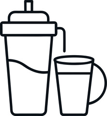 water cup vector illustration