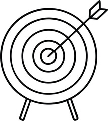 target board on white background