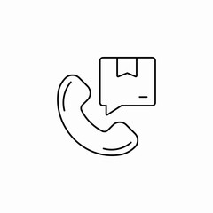 delivery call icon sign vector