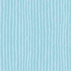 Soft blue striped seamless pattern with hand drawn pencil textured lines. Fun background with sketchy scribble stripes in light blue colors. Bright abstract vector seamless wallpaper.