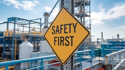 Emphasizing Workplace Safety with a Bold ,Safety First, Message