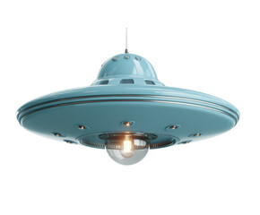 Creative UFO inspired ceiling light design for modern interiors