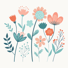 floral background with flowers