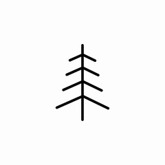 sparse tree icon sign vector