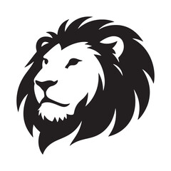Lion head mascot vector tattoo illustration wild animal symbol