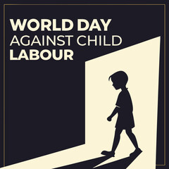 World Day Against Child Labour vector