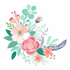 vector illustration of a floral background