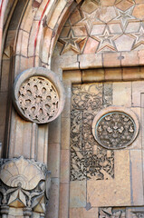 The Grand Mosque and Hospital in Divrigi, Turkey, was built in the 13th century. It has magnificent stone workmanship.