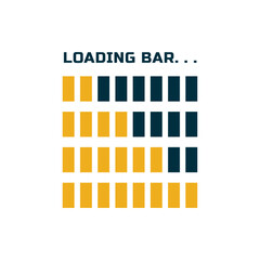 Loading icon. Loading bar. Download progress icons. Load bar icons.