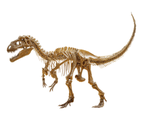 Dinosaur skeleton model for educational display in museums