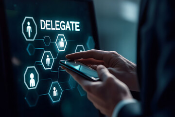 A virtual presentation of a networking model