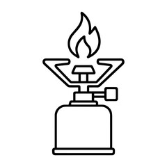 Gas burner icon on white background vector
Vector line icon rock climbing, mountaineering, tourism