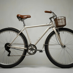 bicycle on white background