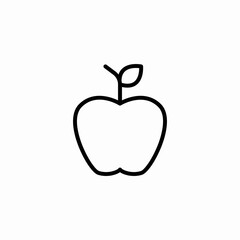 apple fruit icon sign vector