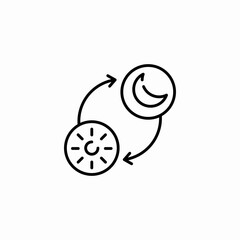 day night time icon sign vector