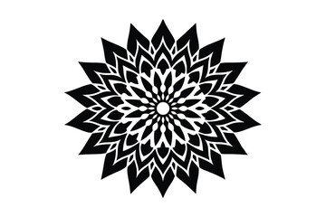 Mandala dari inspired design with floral and radial patterns vector art illustration