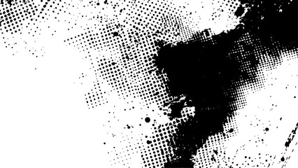Vector new style halftone dots modern grunge texture. 