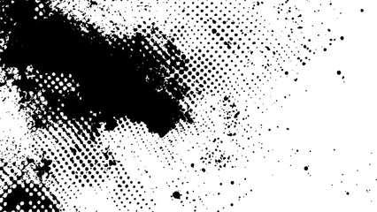 Vector new style halftone dots modern grunge texture. 