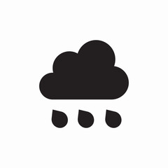 cloud rain icon sign vector